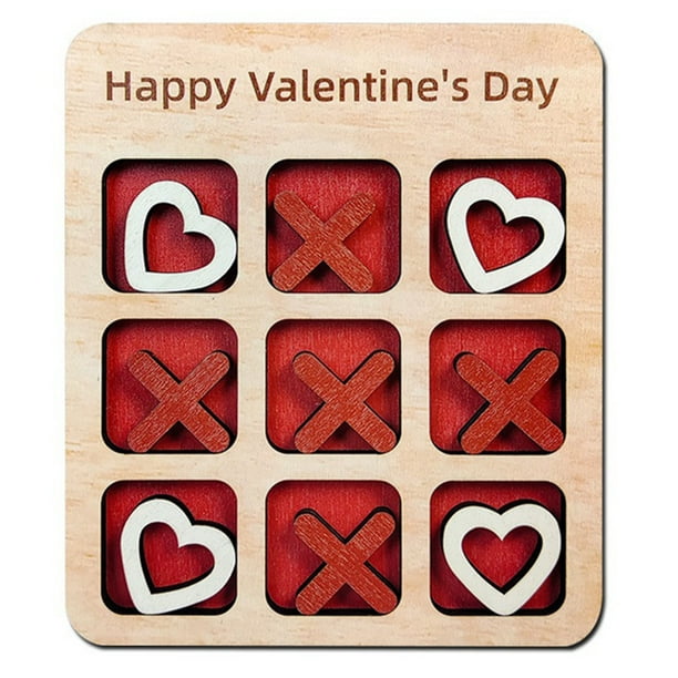 Día de San Valentín Amor Juego de Mesa de Madera Estrategia de Amor Juego de Mesa Romántico Juego de Mesa de la Familia Juguete Interactivo