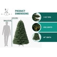 thumbnail image 6 of Naomi Home 6.5ft Christmas Tree with Lights, Realistic Spruce Christmas Tree Prelit with Foot Pedal, 1197 Branch Tips, 450 Warm Lights and Metal Stand, Aritificial Christmas Tree, Árbol De Navidad, 6 of 9