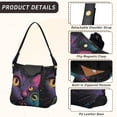 thumbnail image 3 of Iauyy Women's Handbag Removable Shoulder Satchel Bag-Polyester and PU leather ，Colorful Design, 3 of 7