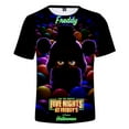 thumbnail image 2 of Five Nights at Freddy's Tee Unisex Fashion Halloween Cartoon Crewneck Short Sleeve T-shirt, 2 of 3