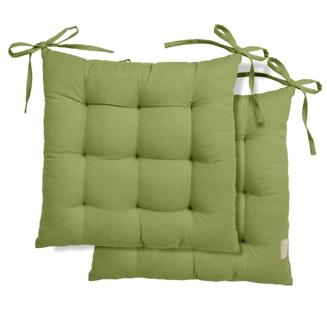 Vargottam Set of 2 Comfortable Chair Pads Seat Cushion with Full-Length Ties for Non-Slip Support Polyester Filling for Dining | Office | Kitchen Reduces Pressure & Washable
