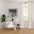 thumbnail image 3 of Lumi 72 in. - 144 in. Telescoping 1 in. Single Curtain Rod Kit in Brushed Nickel with Shell Ball Finial, 3 of 5