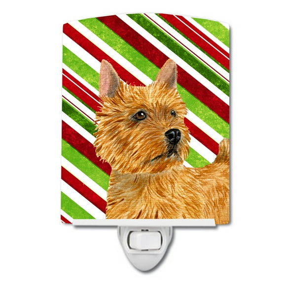 Norwich Terrier Holiday Christmas Ceramic Night Light