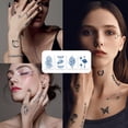 thumbnail image 5 of Temporary Tattoos, 8-Sheet 1-2 Weeks Long Tattoos Sticker for Adult Children Tattoos Stickers, 5 of 5