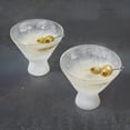 thumbnail image 6 of Host Freeze Insulated Martini Stemless Cocktail Glasses in Grey, Set of 2, 6 of 8