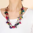 thumbnail image 5 of Trendy Bohemian Necklace with Coconuts Shell and Beads Colorful Designs for a Unique Fashion Statement Pieces, 5 of 8