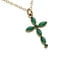 thumbnail image 3 of Collares para Mujer de Cruz Oro 18k con Zirconia Cúbica, LuckyLy Acero Inoxidable con Baño de Oro 18k, Cadena y Dije – Joyería ideal como Regalos para Mujer Navidad y Regalos para Mamá, esmeralda, 3 of 6