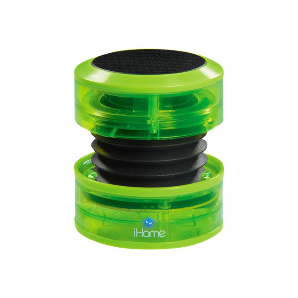 iHome IHM60 Speaker for portable use neon green
