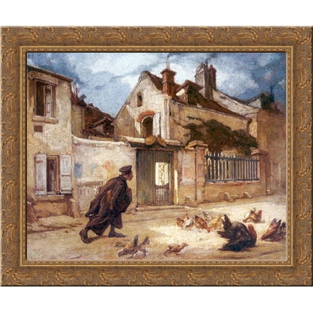 A Judge Going to Court 23x20 Gold Ornate Wood Framed Canvas Art by Couture, Thomas