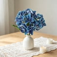 thumbnail image 5 of Hydrangea Artificial Flowers, Ongmies Silk Fake Flowers for Home Bathroom Office Table Centerpiece Shelf Decorations, 5 of 7