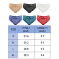 thumbnail image 3 of Lava Women Lace Underwear Invisible Seamless Hipster Panties Sexy Breathable Bikini Briefs Black, M, 3 of 10