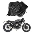 thumbnail image 3 of Alforja con flecos, 2 piezas de motocicleta, pedal retro, alforja artesanal, flecos de cuero artificial(3-2-72), 3 of 5