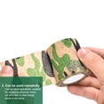thumbnail image 4 of Greeniant Cinta elástica autoadhesiva de camuflaje para exteriores, cinta elástica para senderismo, vendaje de columna portátil sin pegamento, camuflaje Type3 NO3 Greeniant OD021025-02, 4 of 6