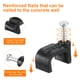 thumbnail image 4 of Clips de Cable con Clavo de Acero, Paquete de 100, Clips de Cable de Plástico de 9mm/0.35", Clips de Cable Ethernet con Clavo, 4 of 6