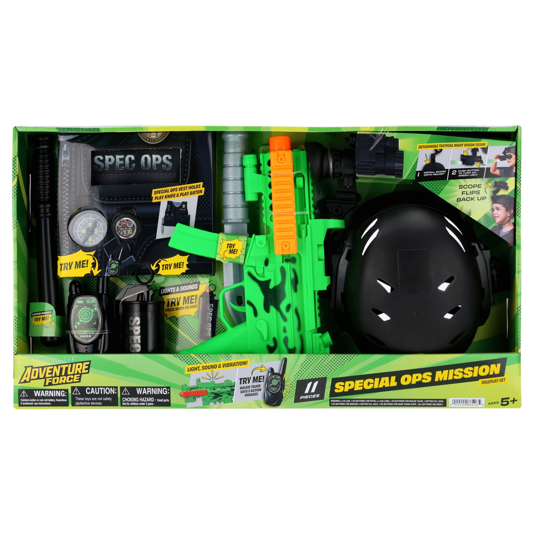 Adventure Force Special Ops Mission Roleplay Set, 11 Pieces