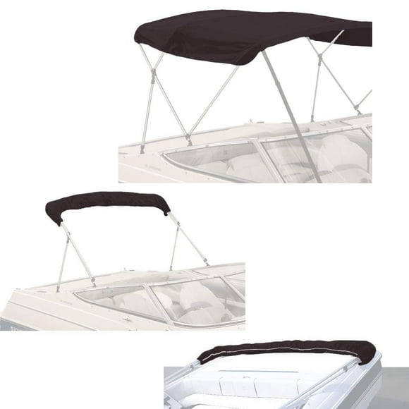 Savvycraft 4 Bow Bimini Replacement Top Canvas Cover4 Bow 96"" L 73""-78"" W Black Color