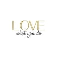 thumbnail image 2 of Kimberly, Allen 32x13 White Modern Wood Framed Museum Art Print Titled - Love What You Do v5, 2 of 4
