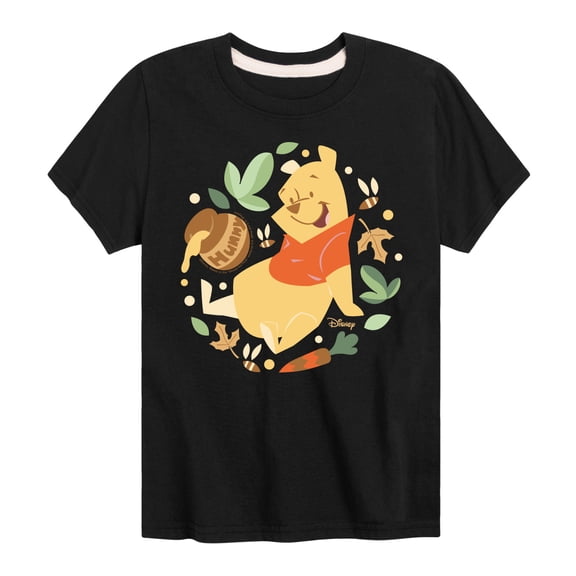 Winnie the Pooh - Pooh Circle - Youth Boys Short Sleeve Graphic T-Shirt
