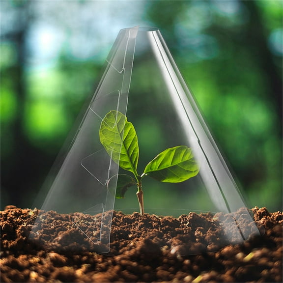 Garden Cloches for Plants, Reusable Clear Plastic Bell Covers, Connectable Plant Protectors for Vegetables and Flowers, Frost and Animal Protection