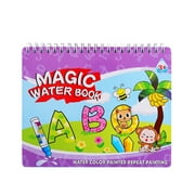 Toonshare Magic Water Coloring & Doodle Book Early Education Water Painting Pages Reusable
