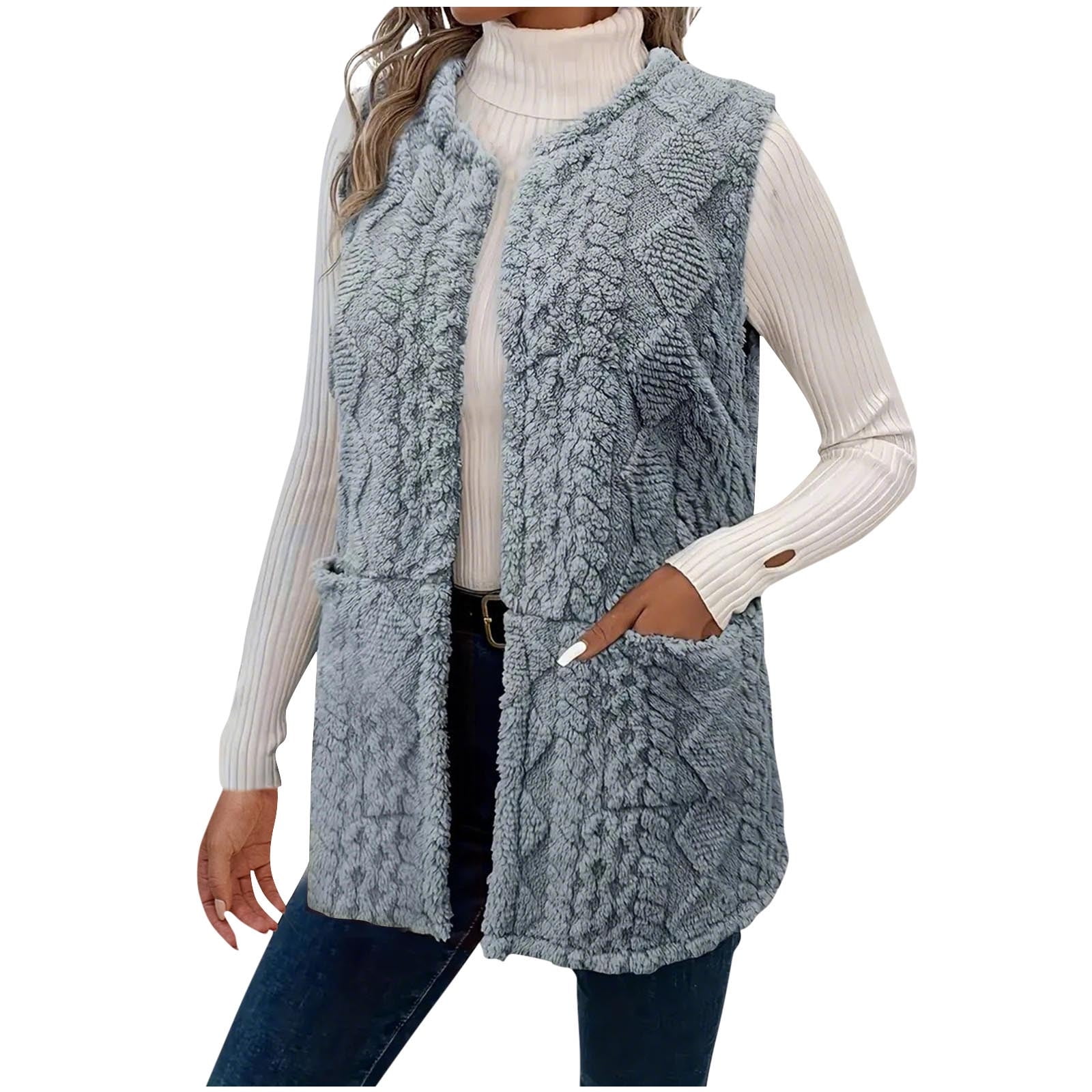 Ines Cable Sweater Vest - Grey | 's® IS