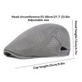 thumbnail image 6 of Minzimin Mens Breathable Mesh Summer Hat Adjustable Newsboy Beret Ivy Cap Cabbie Flat Cap, 6 of 6