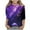 2-Dark Purple, variant on ZTKWD Shirts for Boys Girls Kids 3D Graphic Casual Crewneck 3/4 Sleeve Tops Tees 6-16 Years
