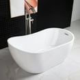 thumbnail image 3 of WOODBRIDGE 59" Acrylic Freestanding Bathtub Contemporary Soaking Tub,BTA1530, 3 of 6