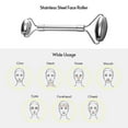 thumbnail image 4 of Stainless Steel Face Roller Dual Side Face Gua Sha Roller for Face Therapy Facial Skin Care Reduce Wrinkles and Puffines, 4 of 6