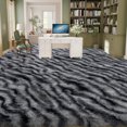 thumbnail image 4 of Janvonne 9x12 Fluffy Area Rug for Living Room Bedroom, Modern Shaggy Carpets Fuzzy Rug for Teens Dorm Bedside Home Decor Aesthetic, Heavy Duty Non Slip, Zebra Print, 4 of 8