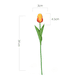 thumbnail image 4 of Flores de tulipanes artificiales de tacto real, flores de tulipanes falsos, ramos de boda para decoración de boda, hogar, jardín, 20 piezas (rojo atardecer) Rojo Verde, 4 of 5