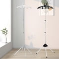 thumbnail image 2 of Adjust Floor Standing Garment Steamer Rack With Handheld Ironing Board Optional For Home Use Grey, 2 of 4