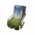 thumbnail image 4 of Plant Soft Flannel Fleece Throw Blanket, Cultivated Farm Paddy Rice Field Agriculture Food Eastern Countryside, Cozy Plush for Indoor and Outdoor Use, 50" x 70", Sky Blue Apple Green, by Ambesonne, 4 of 6