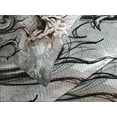 thumbnail image 4 of Ambesonne Dragon Quilted Bedspread Set 3 Pcs, Scary Creature Sketch, Queen Size, Grey Umber, 4 of 5