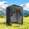 thumbnail image 3 of Outsunny 5x5 ft Compact Pop Up Canopy Tent, UPF50+ Portable Privacy Canopy, 3 of 10