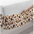 thumbnail image 2 of Nursery Bed Skirt, Abstract Cartoon Illustration of Forest Theme Birds Sparrows Crows and Birdcage, Elastic Bedskirt Dust Ruffle Wrap Around for Bedding Decor, 4 Sizes, Multicolor, by Ambesonne, 2 of 2