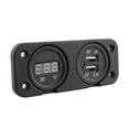 thumbnail image 4 of Dual Ports Charger Pannel, USB Socket Charger Premium Material Digital High Reliability  For Boat For Marine For Car, 4 of 8