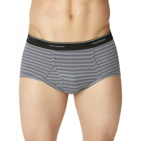Men's Stripe and Solid Briefs, 5 Pack