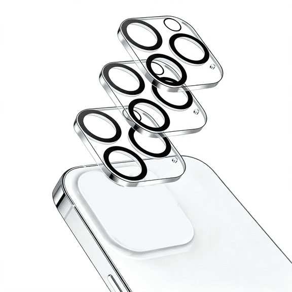 GJX Camera Lens Protector for Iphone 14 Pro/14 Pro Max,3-Pack,9H Tempered Glass,Hd Clear,Anti-Scratch Protection,Night Shot Compatible,Case-Friendly