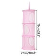 thumbnail image 2 of Vacemry 2Pcs Hanging Storage Cage, 3 Compartment Foldable Mesh Organizer For Drying Food Storing Clothing, Multi-Layer Hanging Net For Kitchen Bathroom Laundry Room Balcony Shelf Decor, 2 of 4