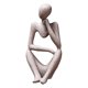 thumbnail image 1 of Estatua del pensador abstracto nórdico, estatuilla de resina, adornos de escritorio, arte Hecho A Mano, escultura artesanal, decoración del hogar y la Oficina, 1 of 1