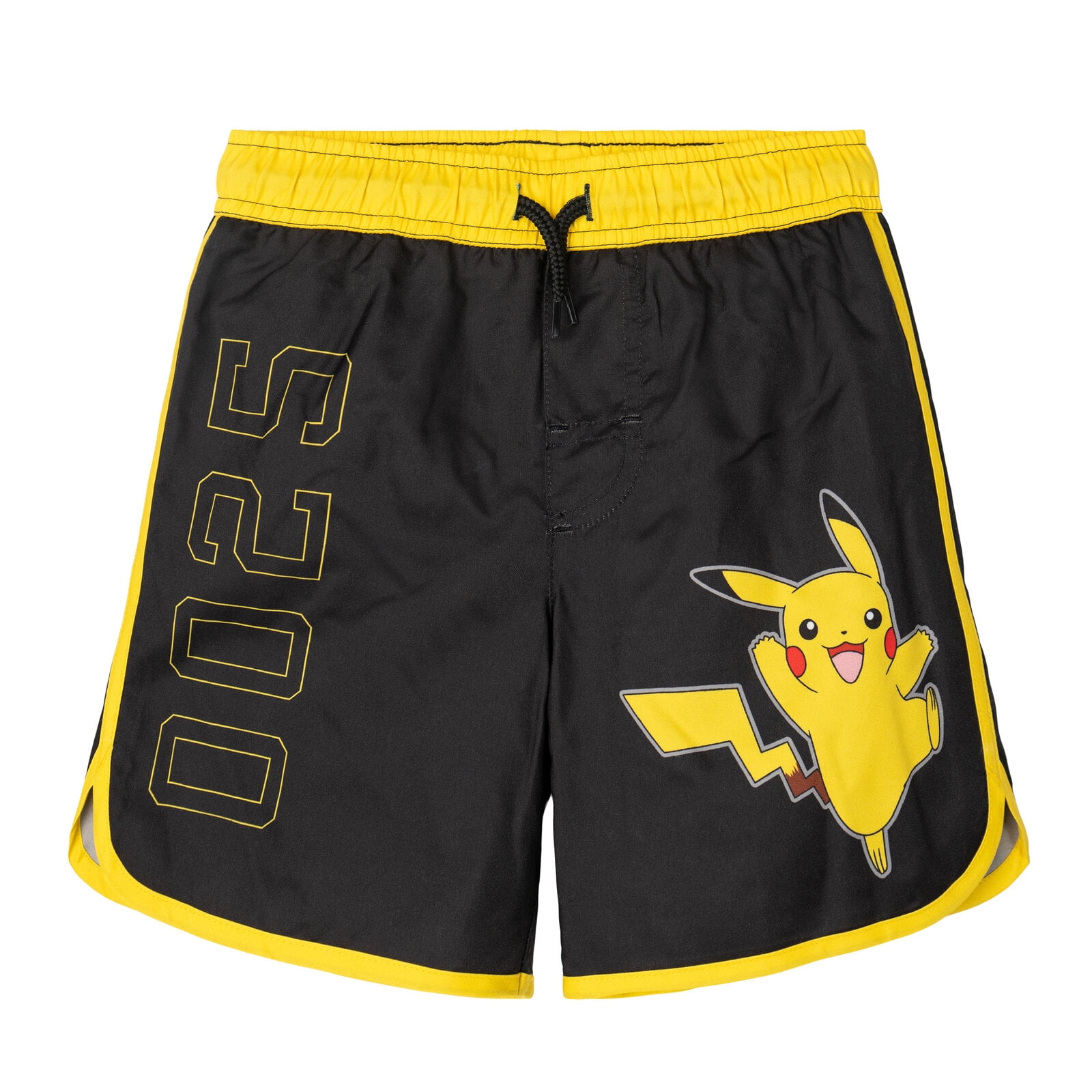 Pokemon Pikachu Raglan Rash Guard and Swim Trunks UPF 50+ Outfit Set Little Kid to Big Kid