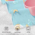 thumbnail image 5 of Yayeee 2 Pack Hand Towels for Bathroom 100% Cotton 16" x 28" Soft Absorbent Kitchen Towel, Pink Beach Toys Pattern, 5 of 7