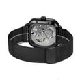 thumbnail image 2 of Reloj cuadrado de hombre mecánico de acero inoxidable esqueleto resistente al agua Irfora Mirar, 2 of 6
