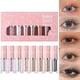 thumbnail image 2 of Xihbxyly Sombra de Ojos Monocromática, Set de 8 Colores Vibrantes, Polvo Brillante Portátil de Alta Pigmentación, Pincel de Precisión para Una Aplicación Detallada, Maquillaje Diario para Fiestas de, 2 of 7