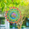 thumbnail image 3 of asddcavvf 3D Dynamic Rotating Wind Chime Stainless Steel Color Metal Sheet Wind Rotating Energy Courtyard Art Outdoor Metal Hanging Wind Chime Wind Chimes Dogs Copper Wind Chime, 3 of 5