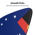 thumbnail image 7 of 6 Pack Australian Flag With Aboriginal Flag Guitar Picks In Leather Picks Holder For Bass Electric Acoustic Guitars, 7 of 7