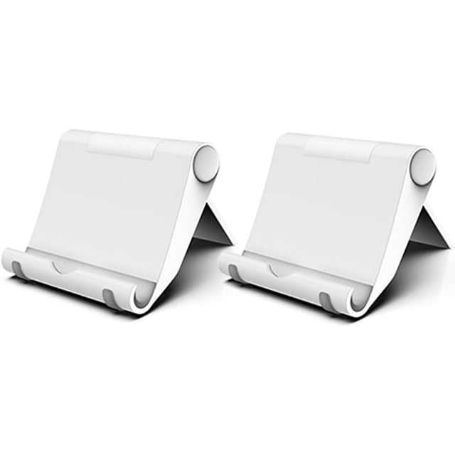2-pack Mobile Phone Stand Holder for Desk Docking Station Adjustable Compatible with iPhone 16 15 14 13 12 11 Pro Max Xs XR X Plus Mini 8, Galaxy