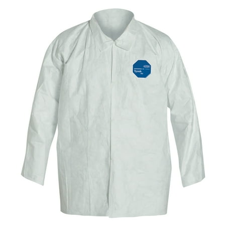 DuPont Tyvek Shirt Snap Front, DuPont Tyvek, White, (Best T Shirt Fulfillment Service)
