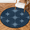 Multicolour 2, variant on CURLYOOT Round Rug 3ft Mexican Area Rug, Washable Circle Mat Non Slip Floor Carpet Mat, Blue Floral Soft Indoor Rugs for Entryway Living Room Dining Room Bedroom